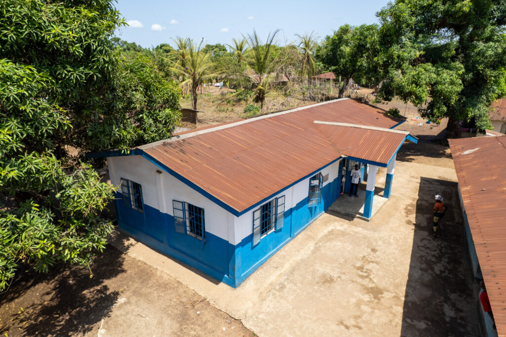 Mamboma Community Library built in 2025 by Schools for Salone with support from CIndy and David Harrison